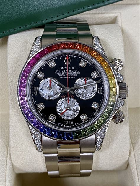 rolex daytona rainbow factory|Rolex rainbow daytona original price.